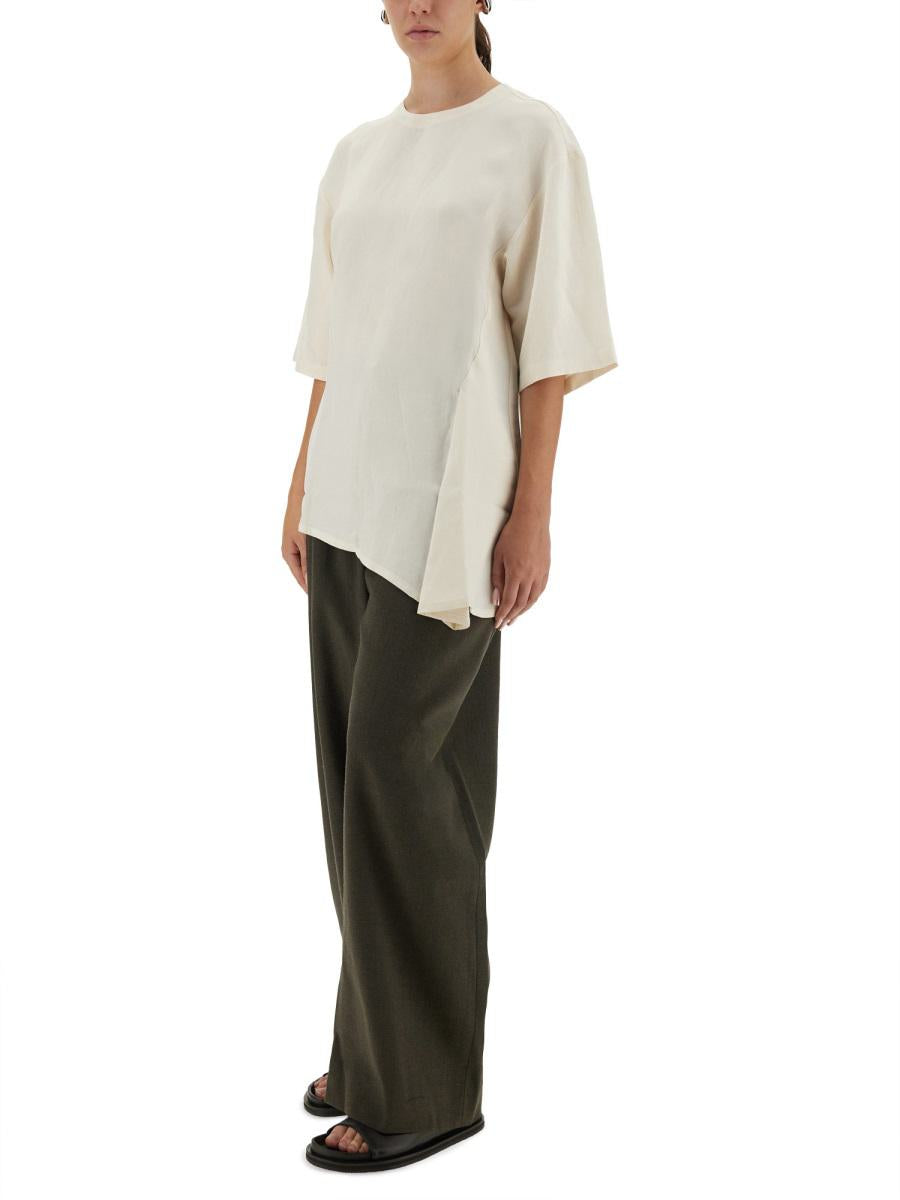 Studio Nicholson Asymmetrisk "Vichy" T-shirt