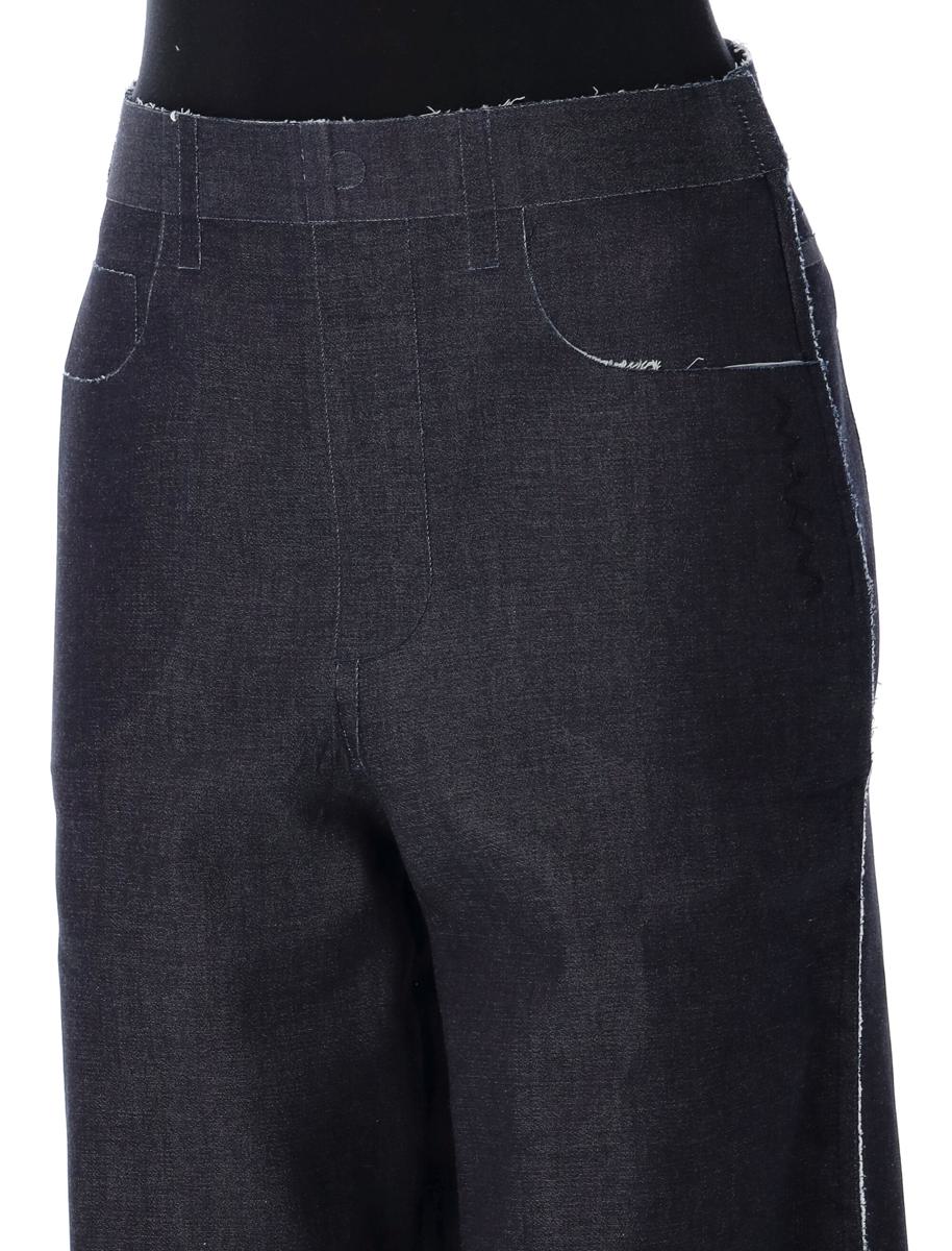Marni stretchiga denim Trompe L'Oeil-byxor