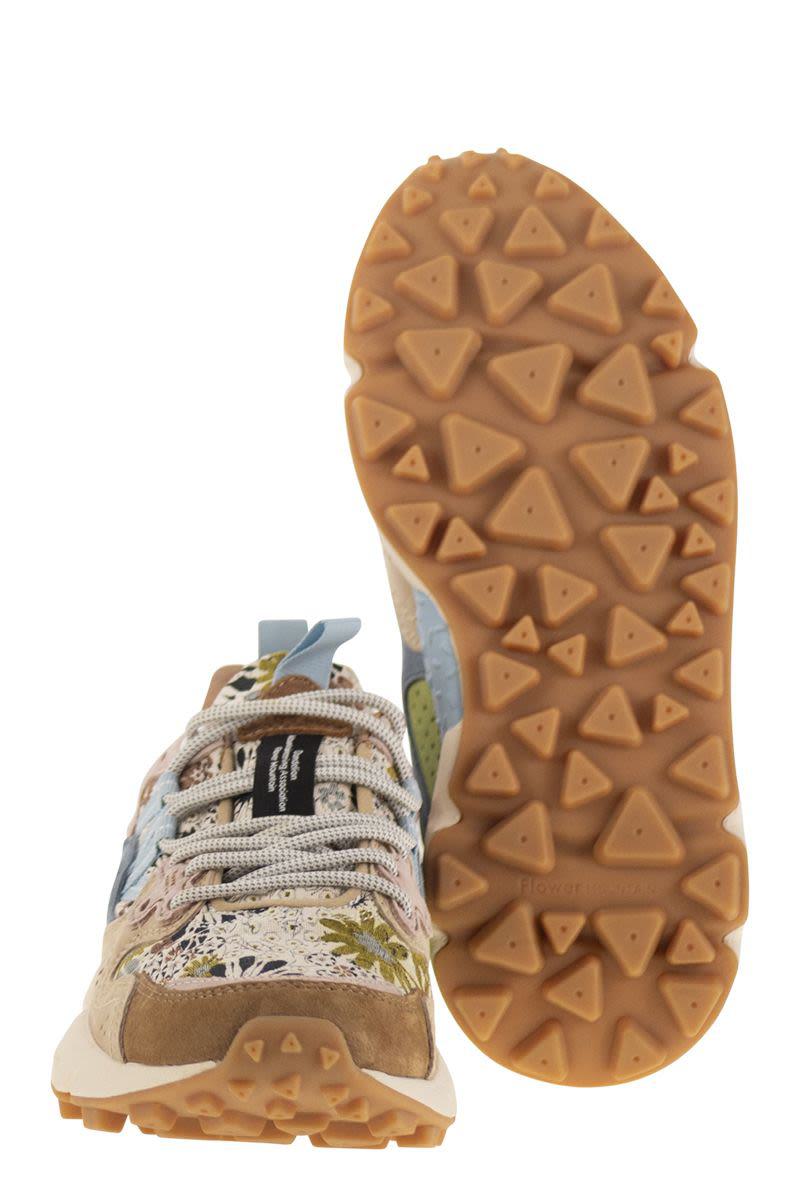 Flower Mountain Yamano 3 - Sneakers i mocka och tekniskt tyg
