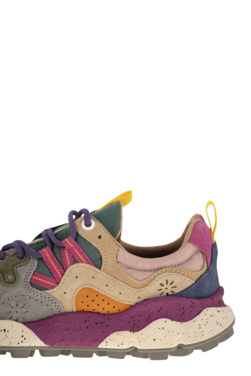 Flower Mountain Yamano 3 - Sneakers i mocka och tekniskt tyg