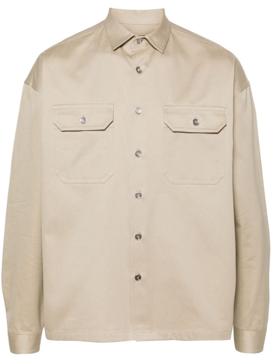 Prada Twill-vävd bomullsskjorta
