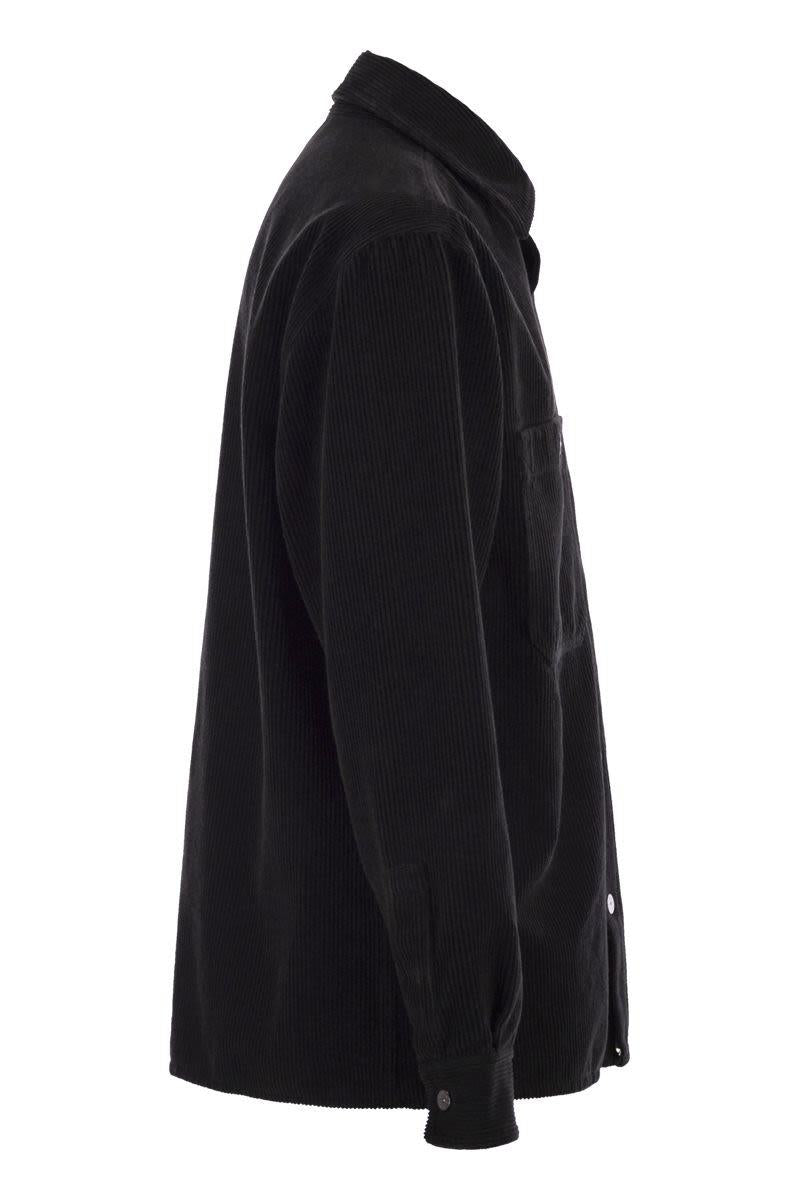 Stone Island Bekväm Överskjorta Med Fickor Och Tryckknappar