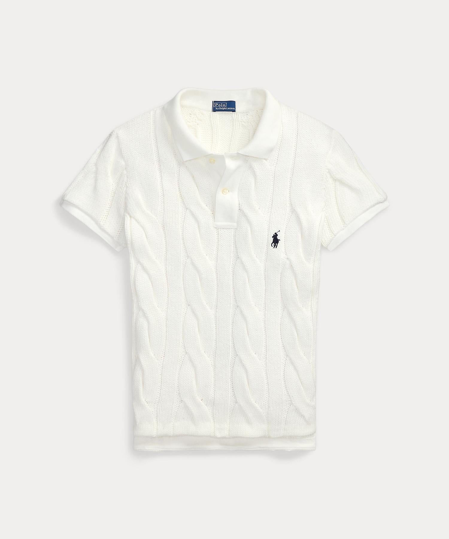 Polo Ralph Lauren POLO RALPH LAUREN kabelstickad pikétröja i bomull