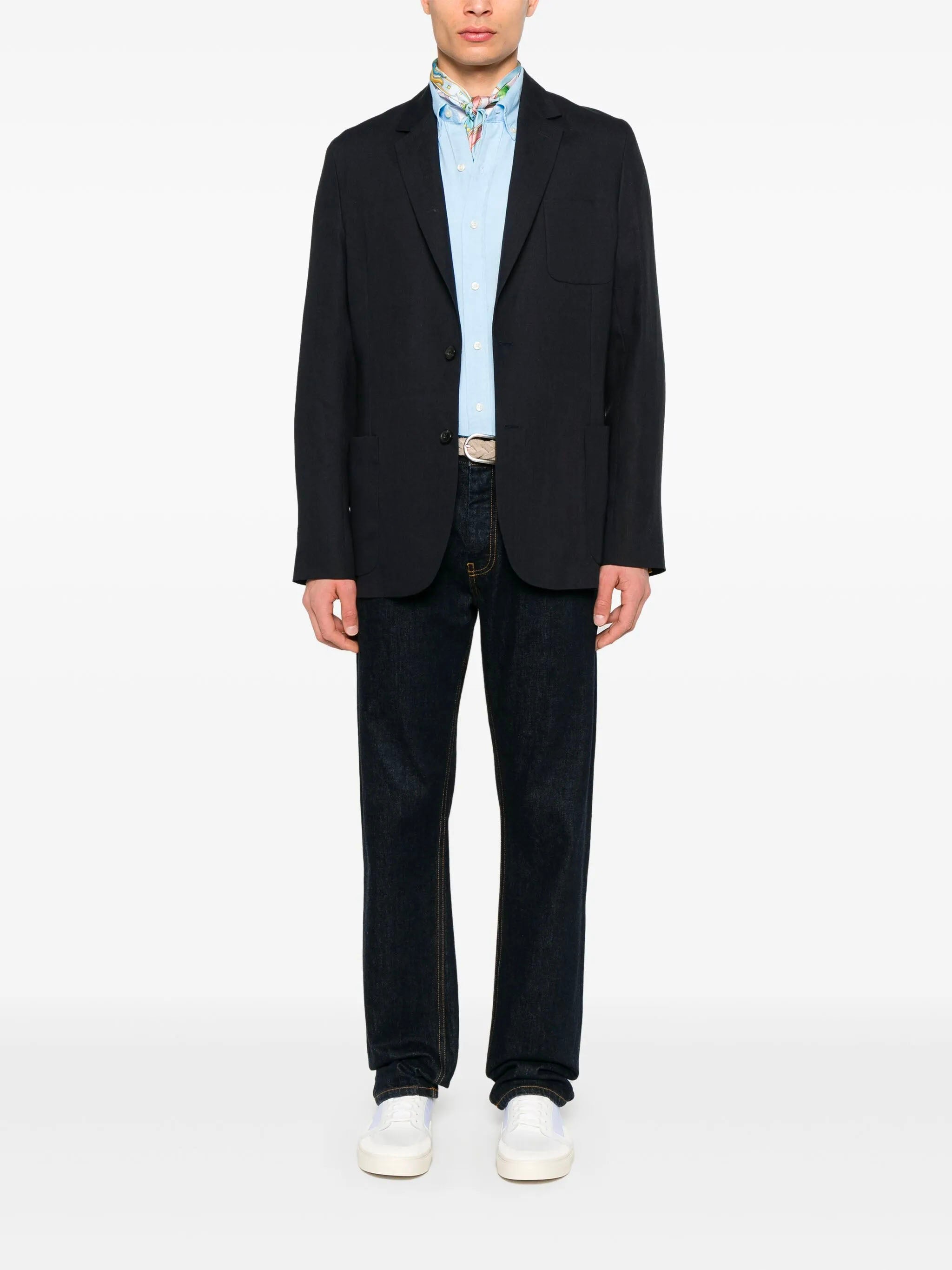 Skräddarsydd linneskjorta