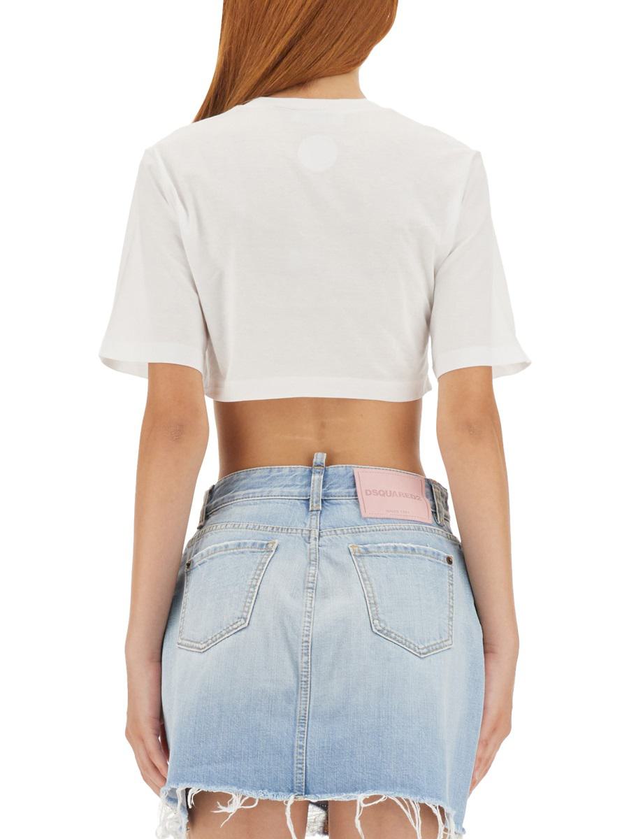 DSQUARED2 T-shirt med kort passform