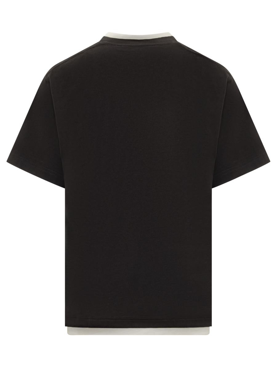 Dolce & Gabbana Dolce & Gabbana Herr Svart Logotyp Broderad T-shirt