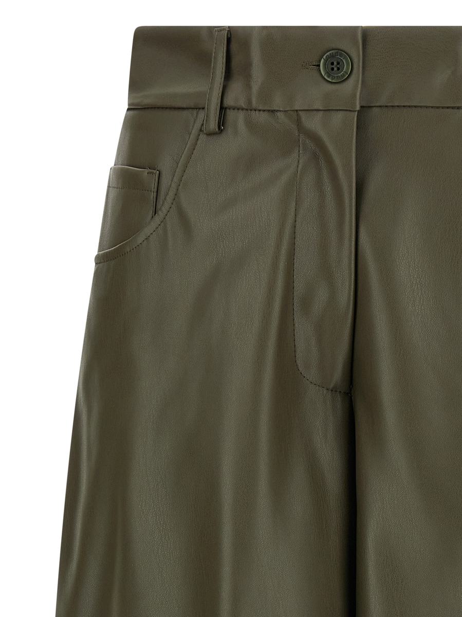 Bermudashorts i hudfärgat lädermönster