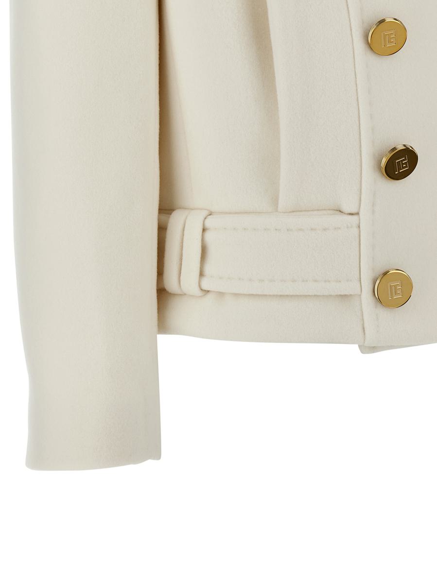 Balmain Dubbelknäppt Kappa