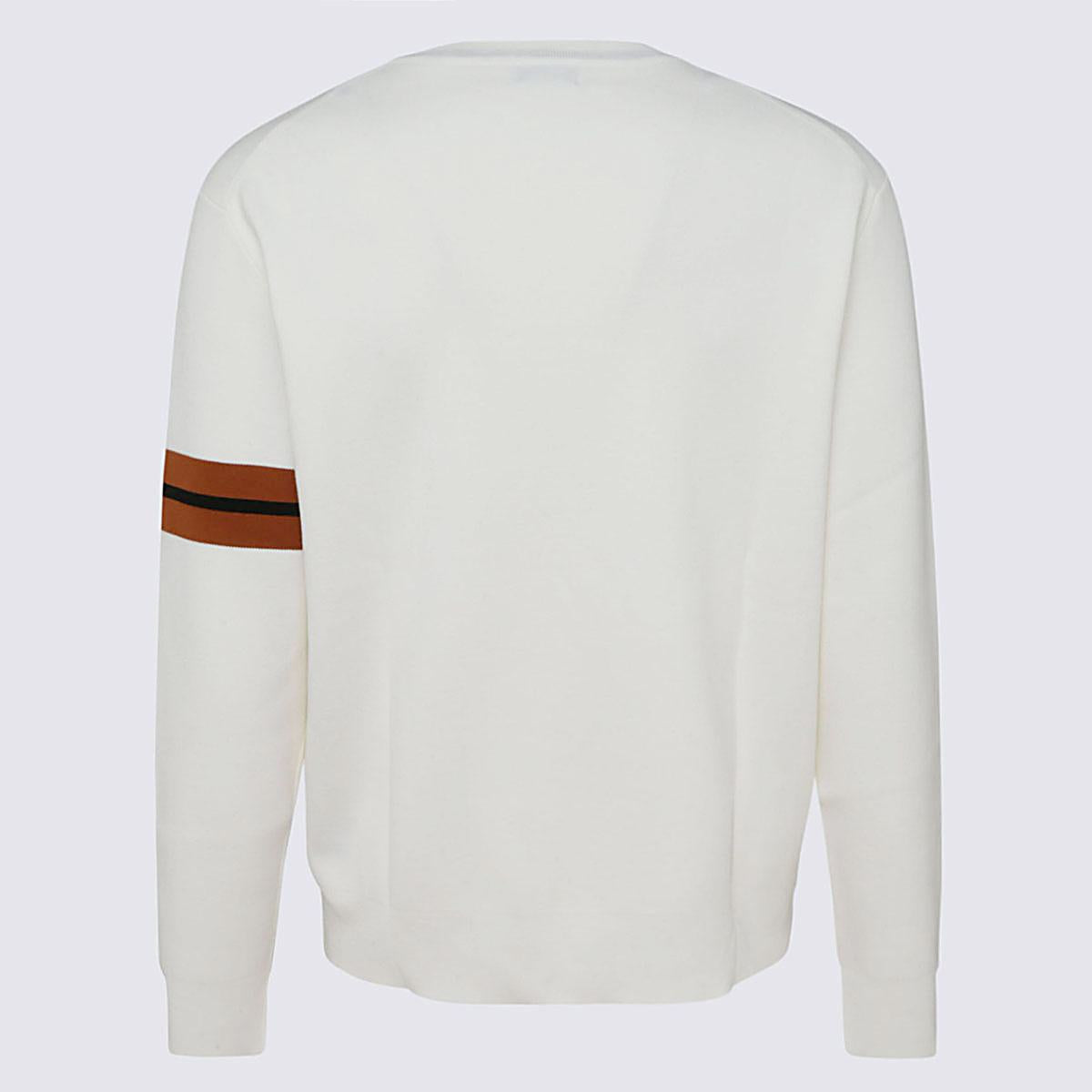 Zegna vita bomullsstickade plagg
