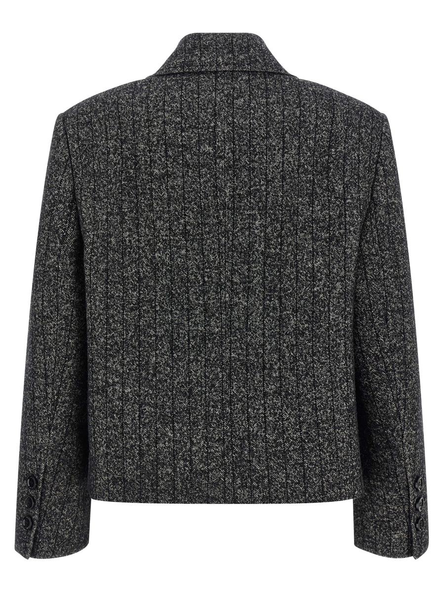 Dolce & Gabbana Randig Ullkavaj