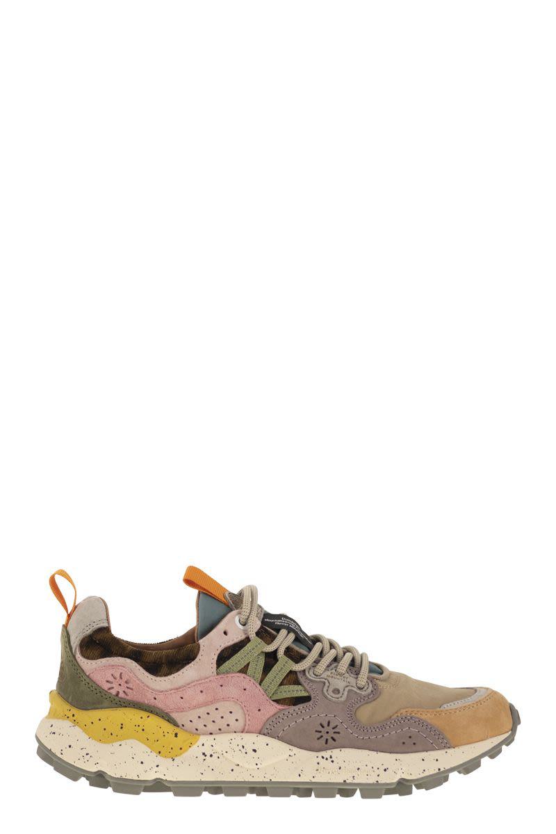 Flower Mountain Yamano 3 - Sneakers i mocka och tekniskt tyg