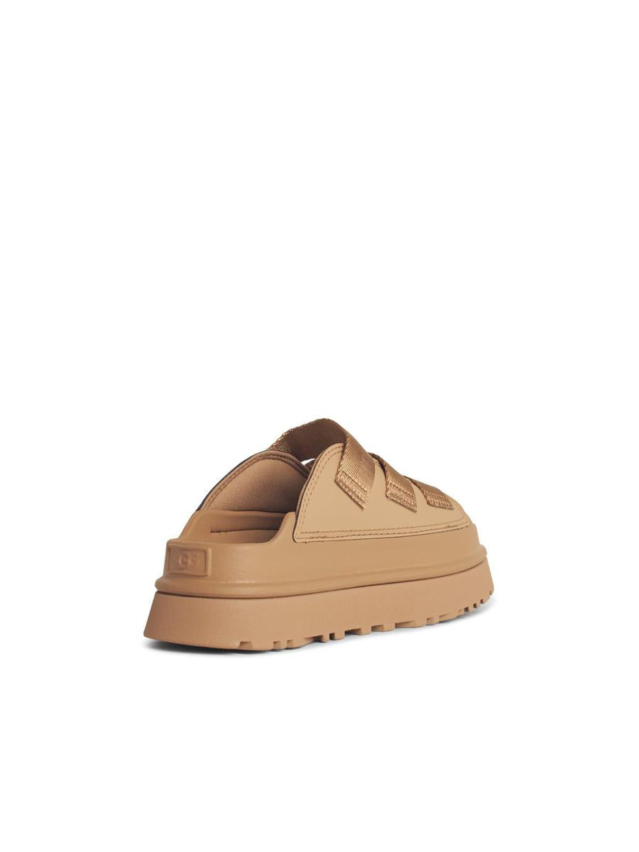 UGG 'Goldenglow' tofflor i beige tygblandning