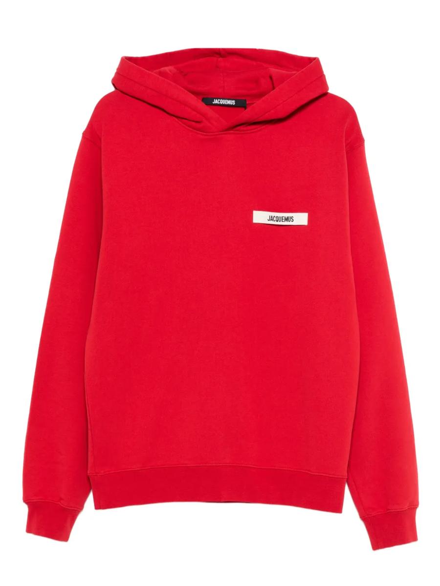 Jacquemus Le Hoodie Grosgrain-tröja med huva