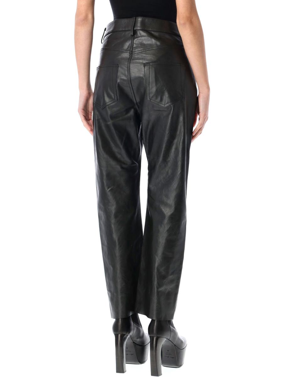 Rick Owens Detroit Cut Läderbyxor