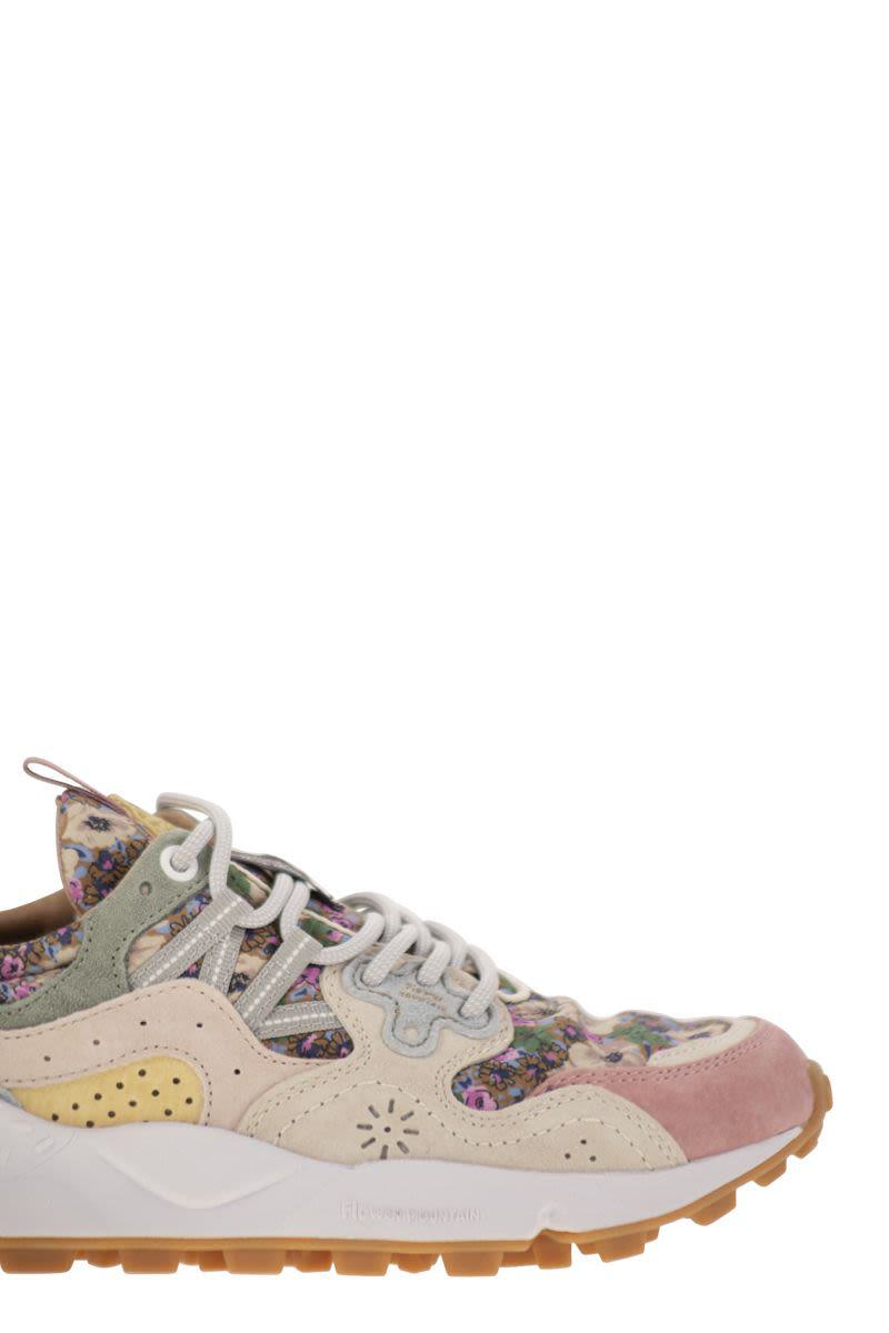 Flower Mountain Yamano 3 - Sneakers i mocka och tekniskt tyg