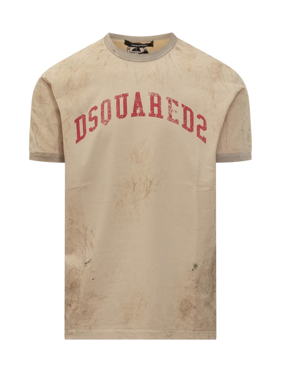 DSQUARED2 Dsquared2 Vintage t-shirt med smutsig logotyp
