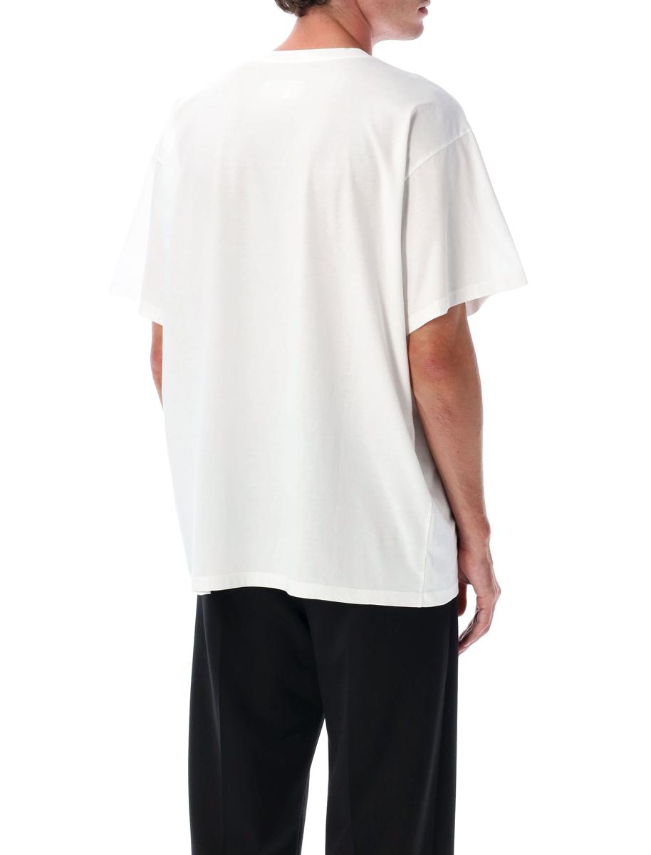 MM6 Maison Margiela Trompe L'Oeil T-shirt i bomull med tryck