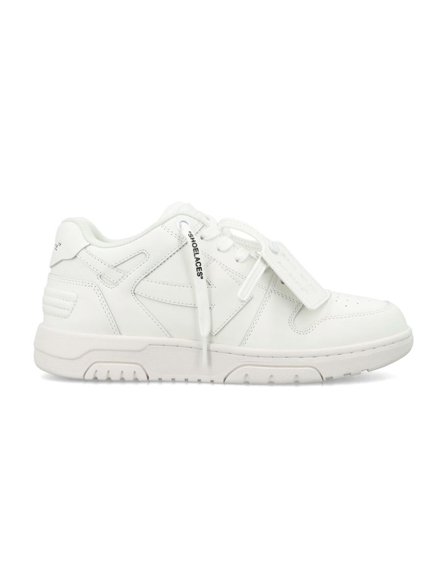 Off-white sneakers i kalvskinn
