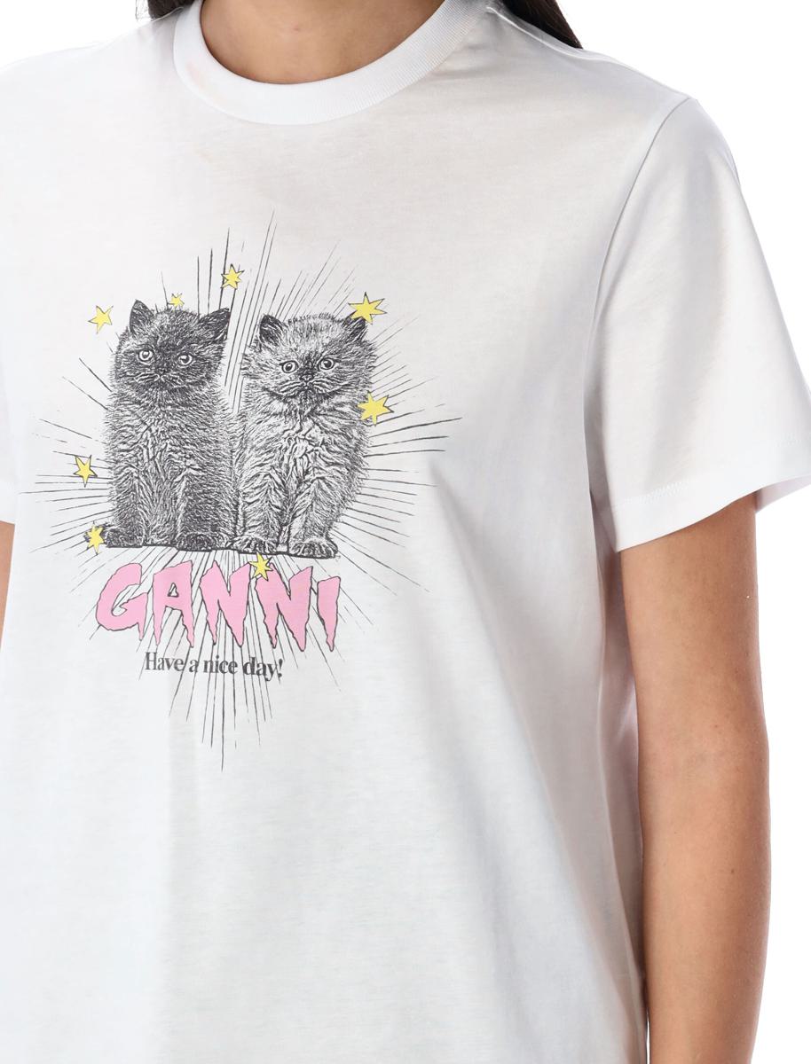 Ganni Kittens T-shirt