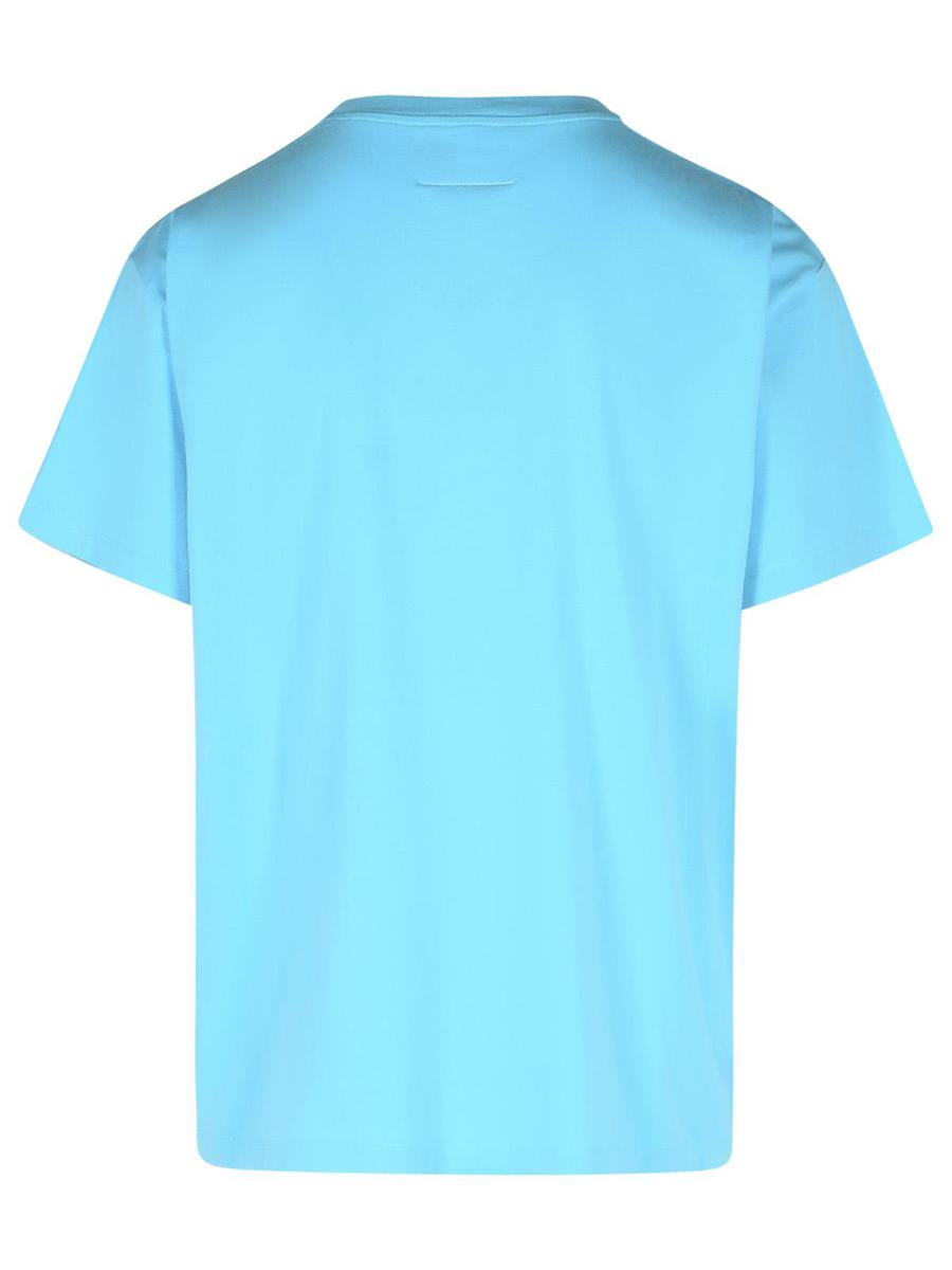 MM6 Maison Margiela ljusblå bomulls-T-shirt