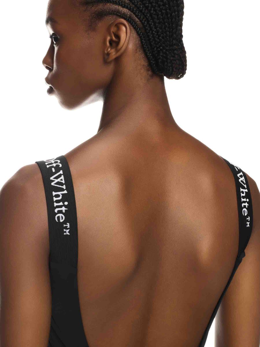 Off-white Logo Polyamid Baddräkt