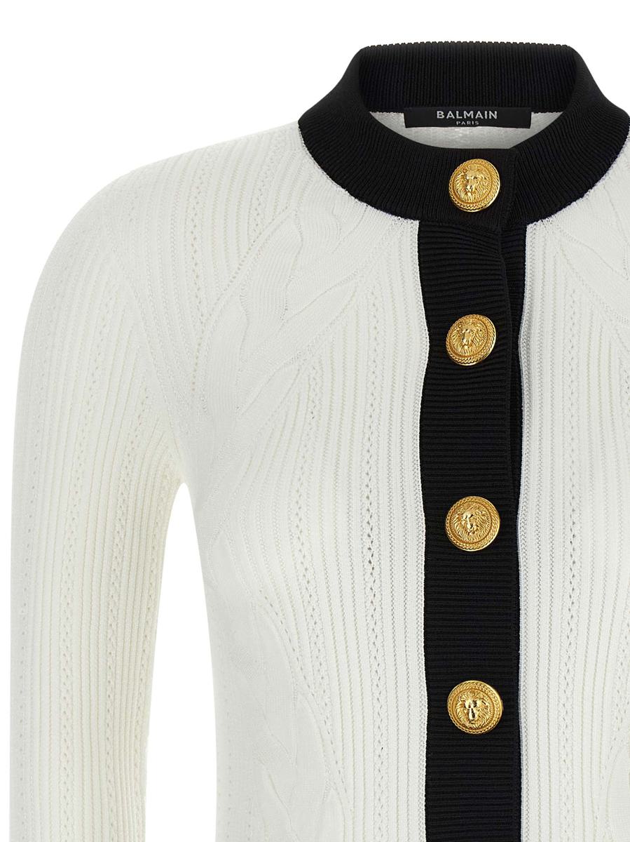 Balmain tvåfärgad kofta