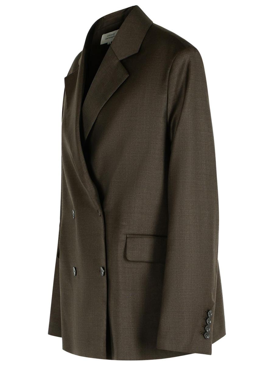 Loulou Studio 'Donau' Brun Kavaj i Virgin Wool