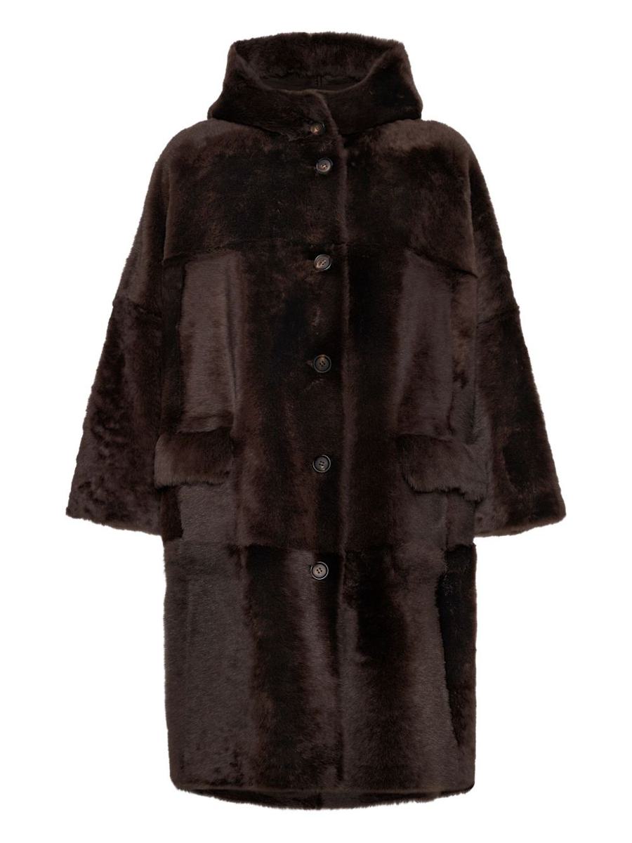 Brunello Cucinelli kappor Brun