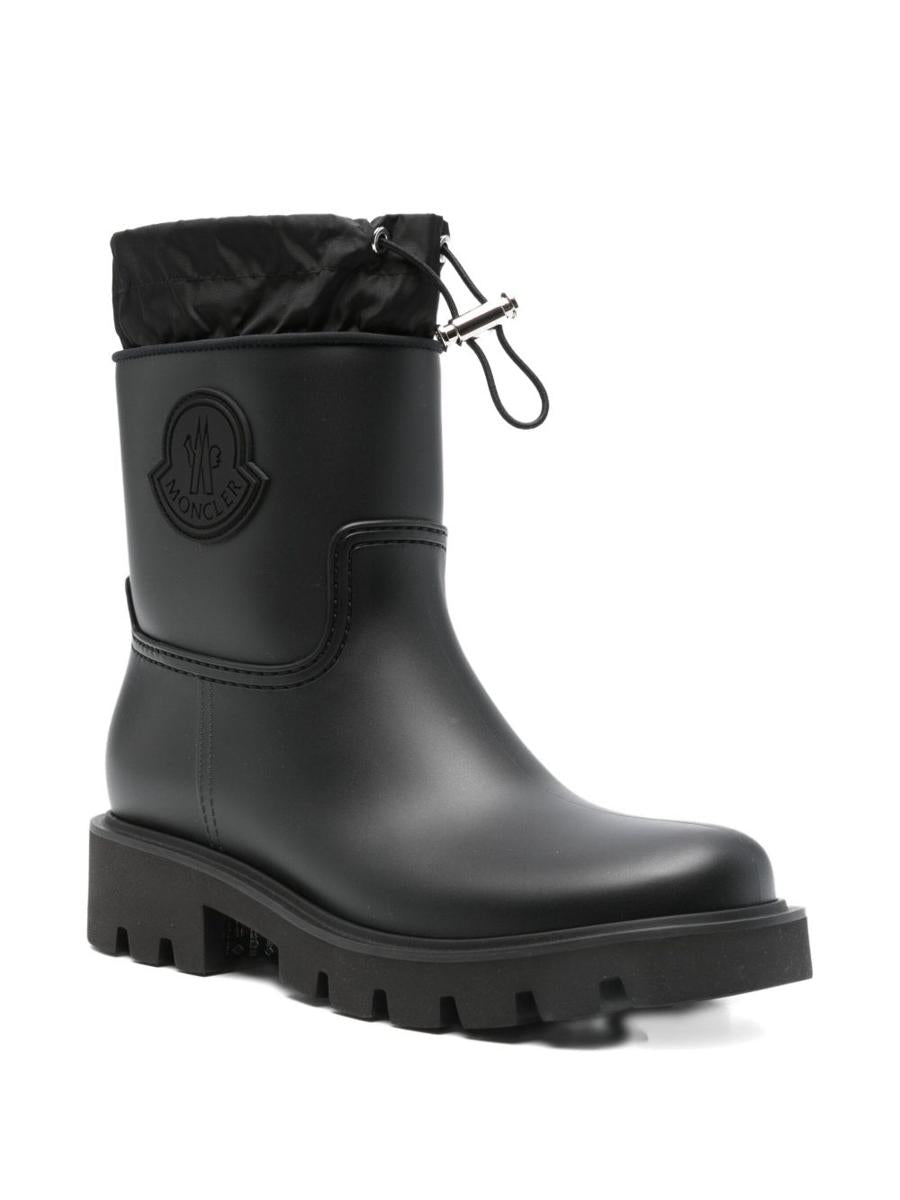 Moncler Svarta 'Kickstream' Gummistövlar