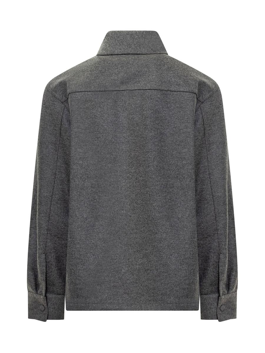 Jil Sander Jil Sander Grå Yllejacka Med Knappar