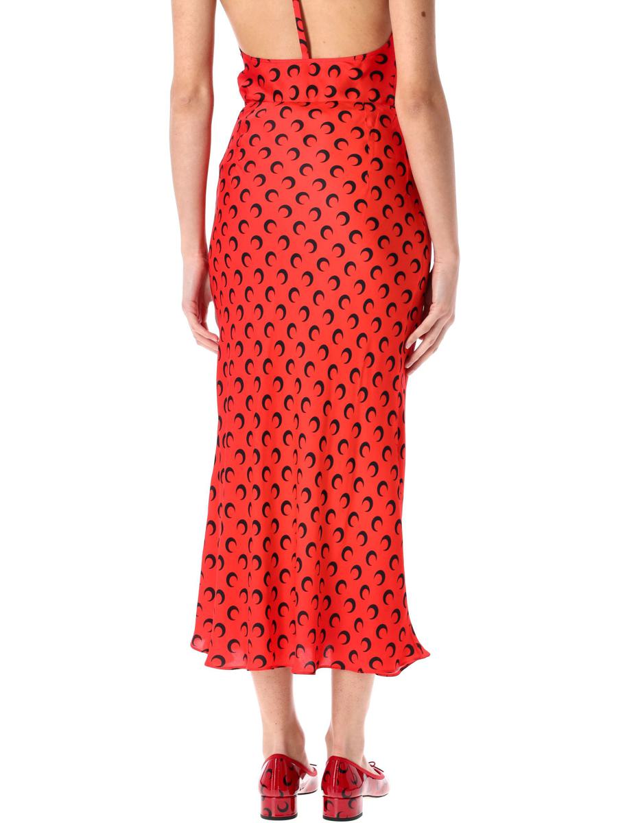 Marine Serre Moon Satin Midikjol