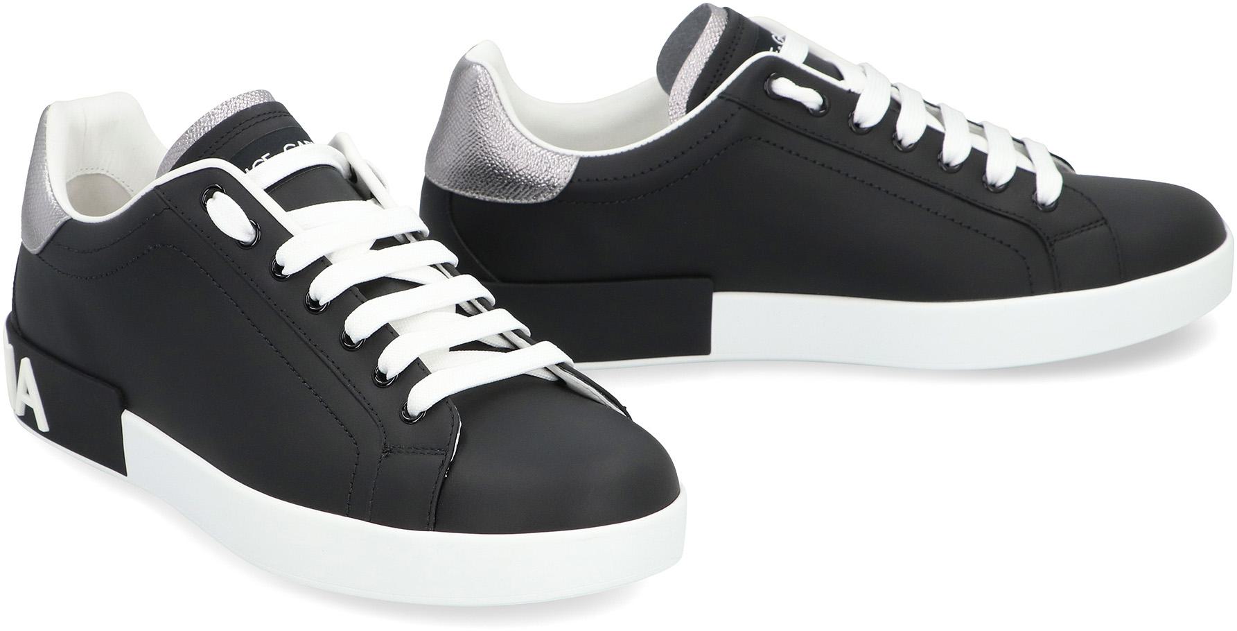 Dolce & Gabbana Portofino Spoiler Låga Sneakers i Läder