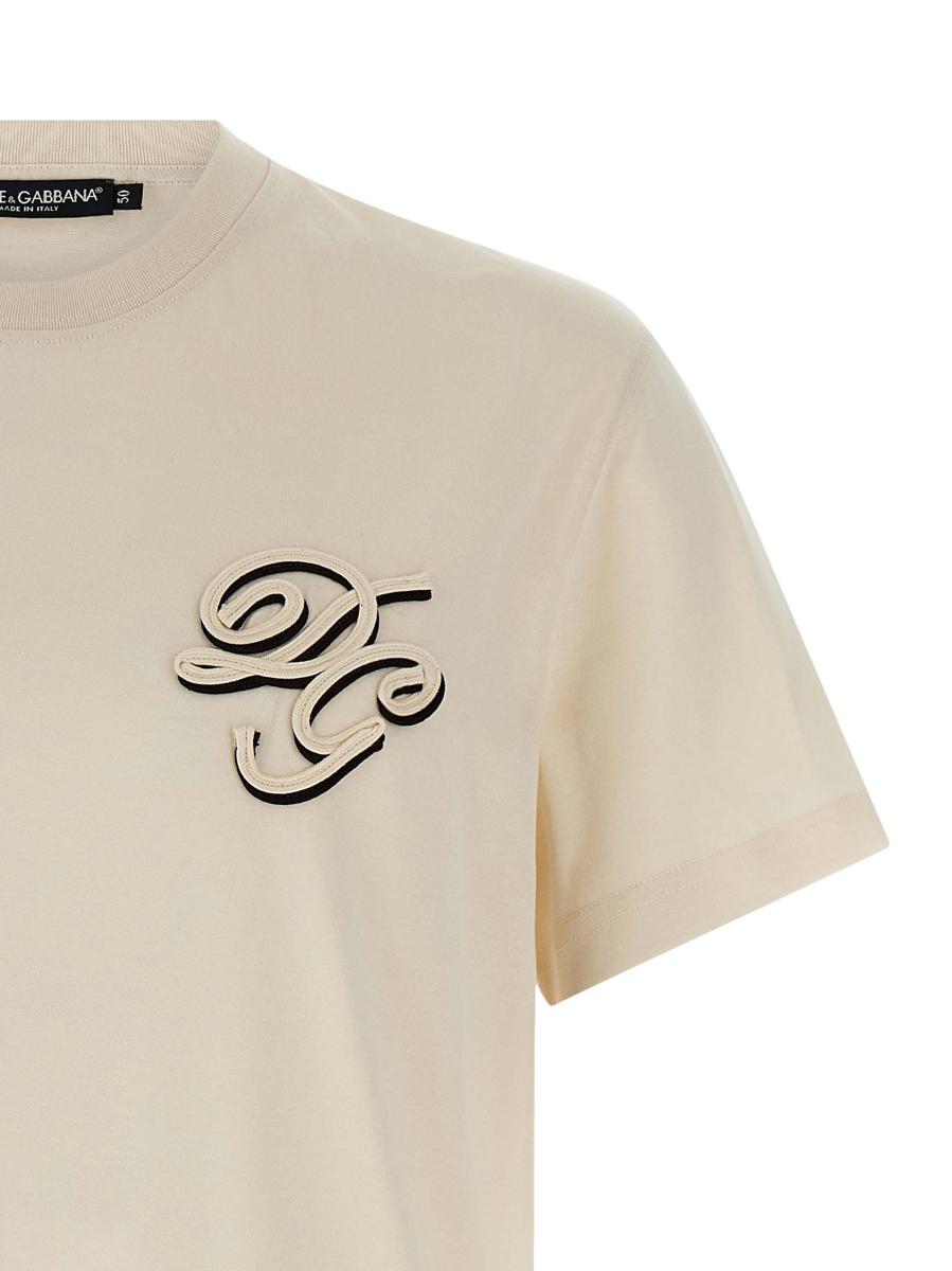 Dolce & Gabbana T-shirt med dubbelbroderi