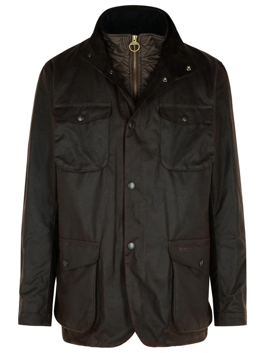 Barbour 'Ogston' Brun Vaxad Bomullsjacka