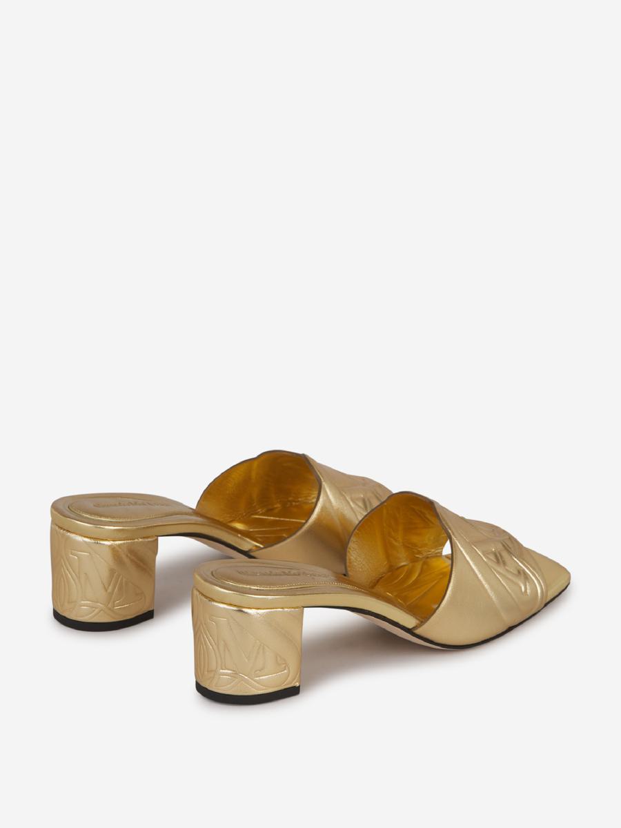 Alexander McQueen-logotypsandaler i läder