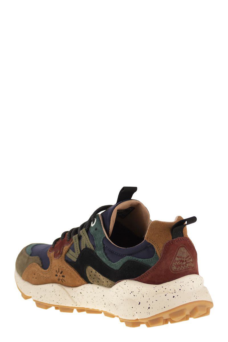 Flower Mountain Yamano 3 - Sneakers i mocka och tekniskt tyg