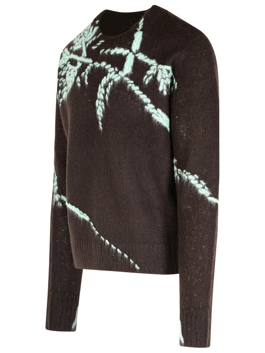 Dries Van Noten Brun ullblandningströja