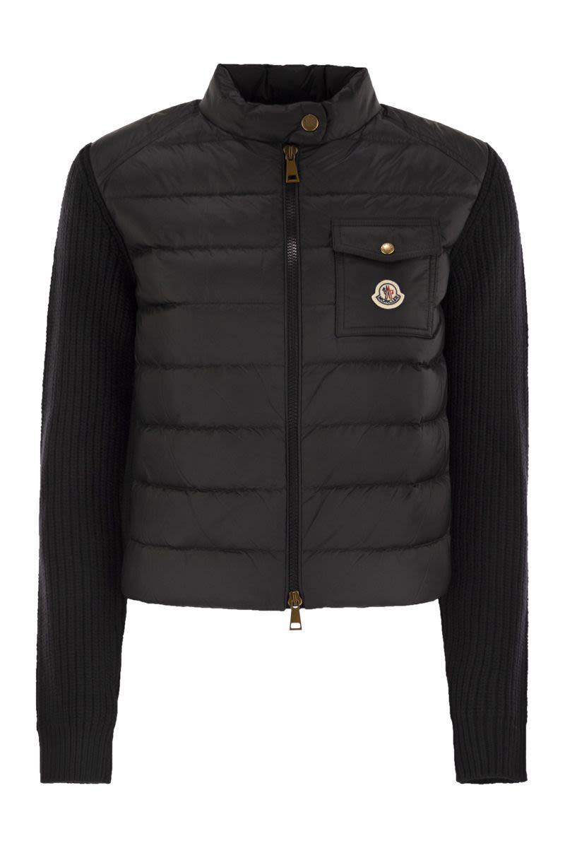 Moncler Vadderad Ullkofta Med Dragkedja