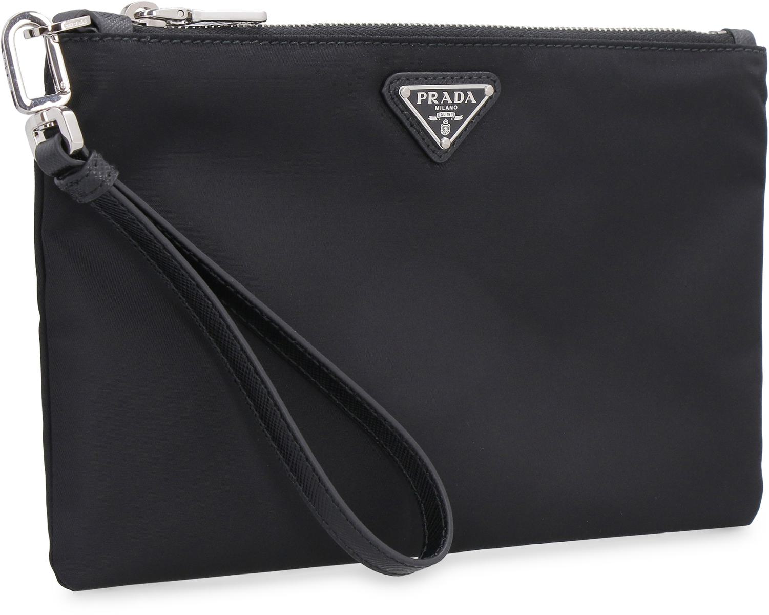 Prada Re-Nylon Pocketväska med Logotyp