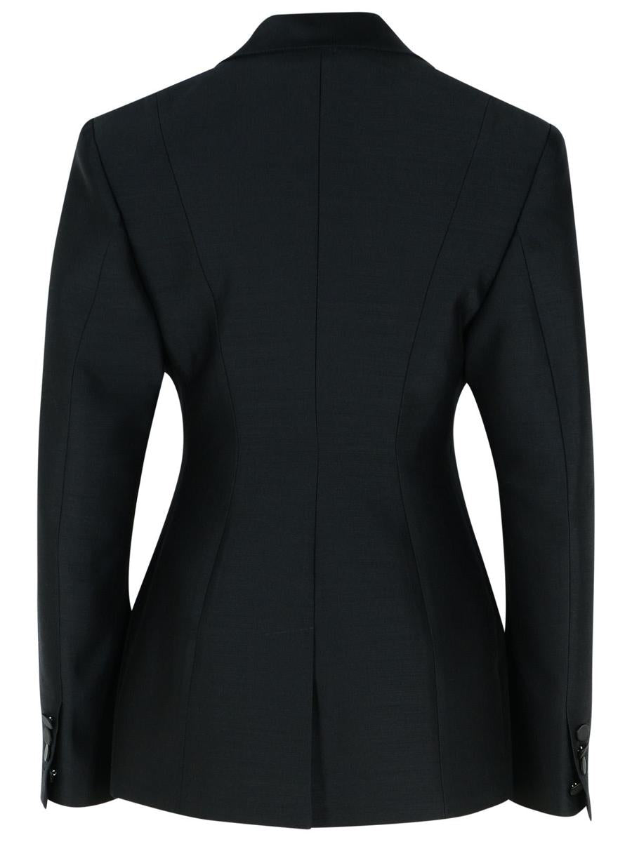 DSQUARED2 'Dan' svart kavaj i ullblandning