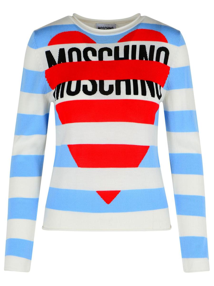 Moschino Jeans Flerfärgad Virgin Wool-tröja