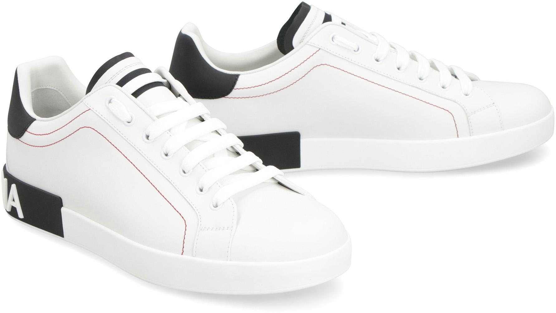 Dolce & Gabbana Portofino låga sneakers i läder