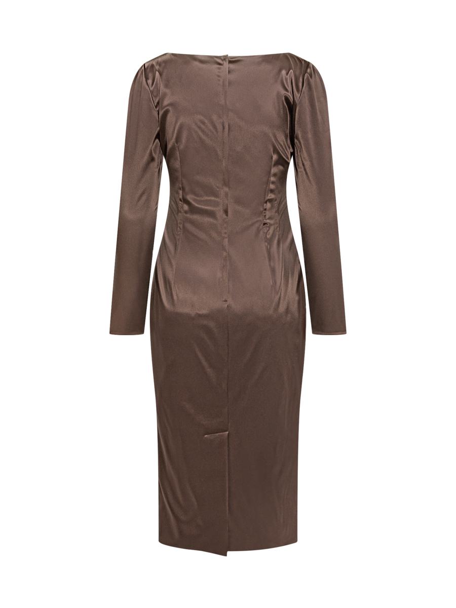 Dolce & Gabbana Dolce & Gabbana Satinklänning med långa ärmar