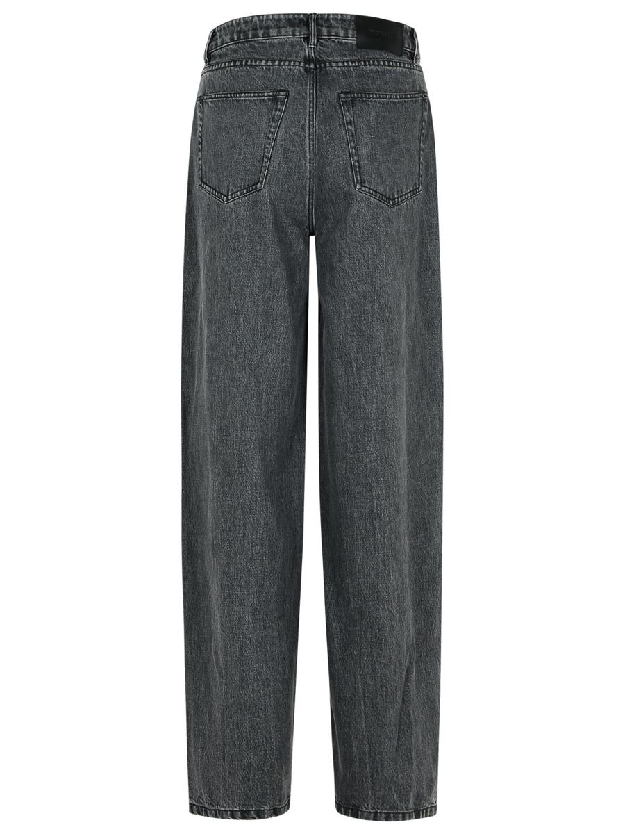 Rotate Birger Christensen Svarta Bomullsjeans Med Snören