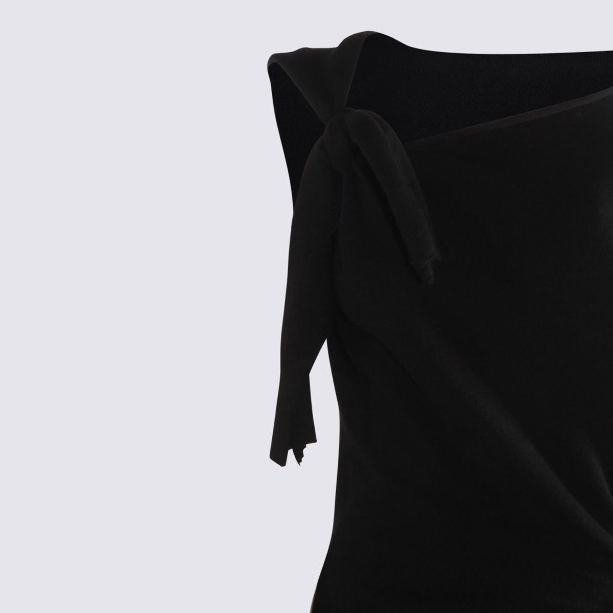 Moschino svart ullklänning