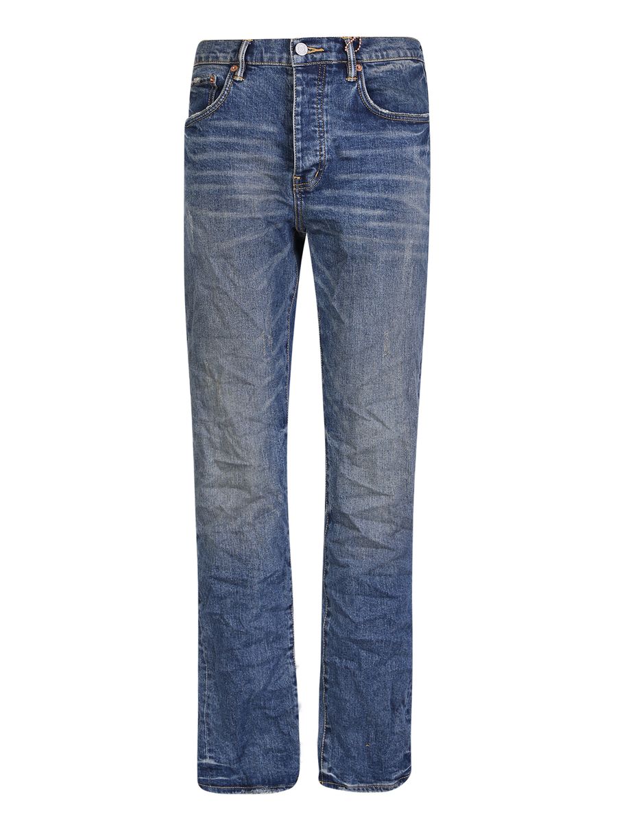 Lila märkesjeans