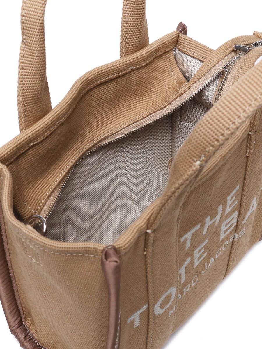 Marc Jacobs 'The Small Tote' brun bomullsväska