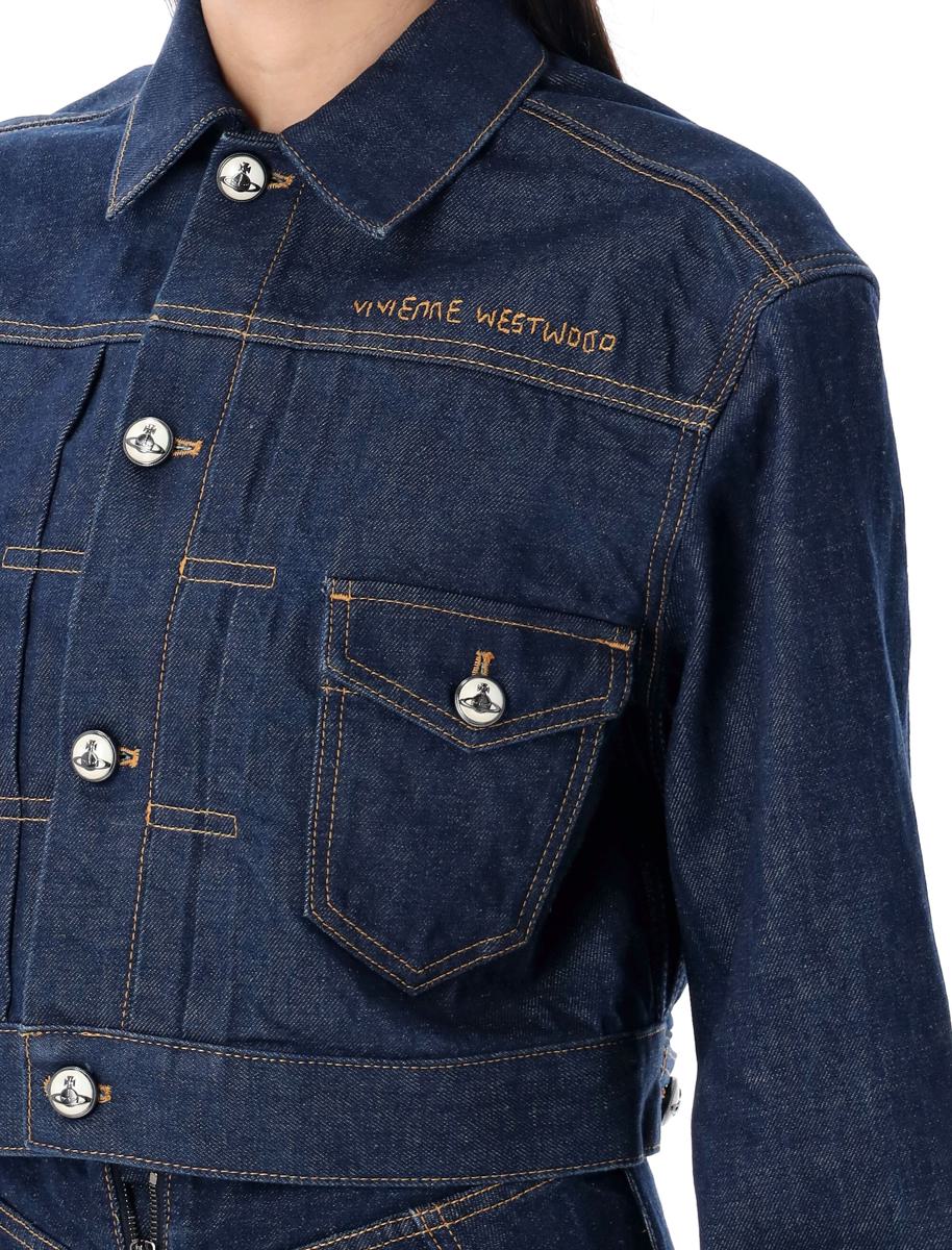 Vivienne Westwood Beskuren Marlene Jeansjacka