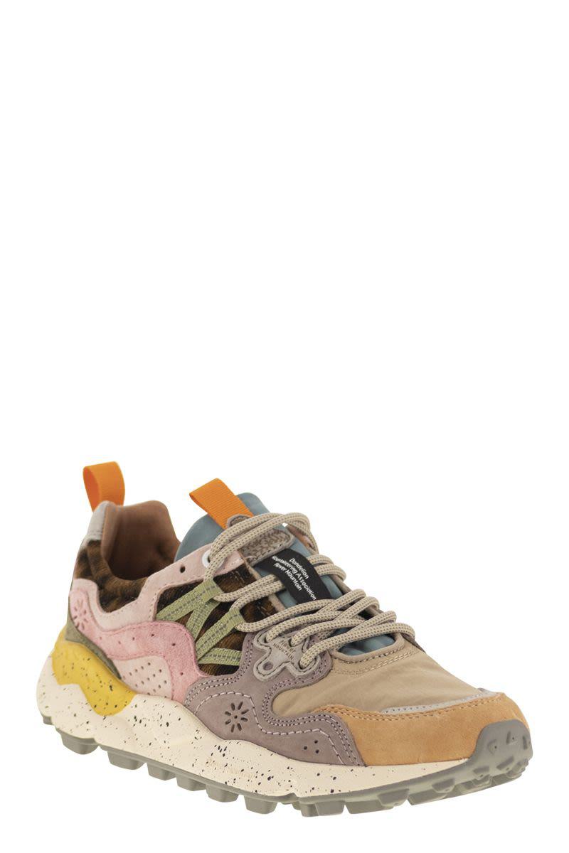 Flower Mountain Yamano 3 - Sneakers i mocka och tekniskt tyg