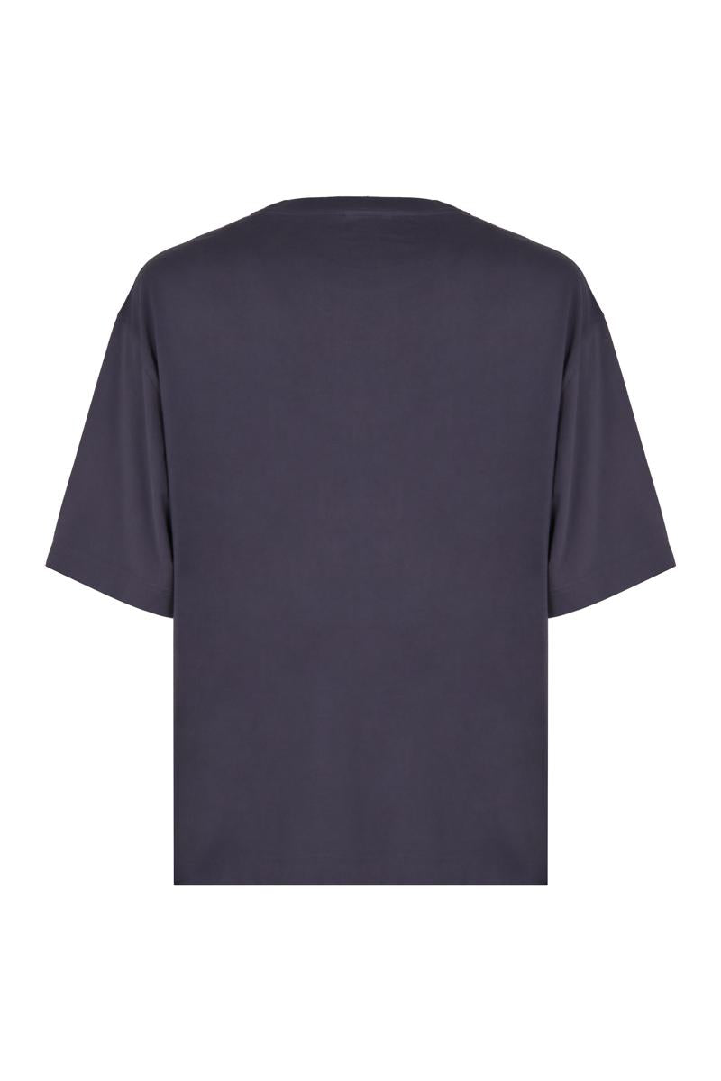 Maison Kitsuné bomulls-t-shirt med rund hals
